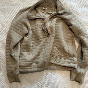 Marmot Half-Zip Quilted Pullover, toasted mushroom color, Women's Size L